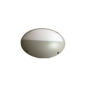 Arandela oval cinza com capa 23w - Intral